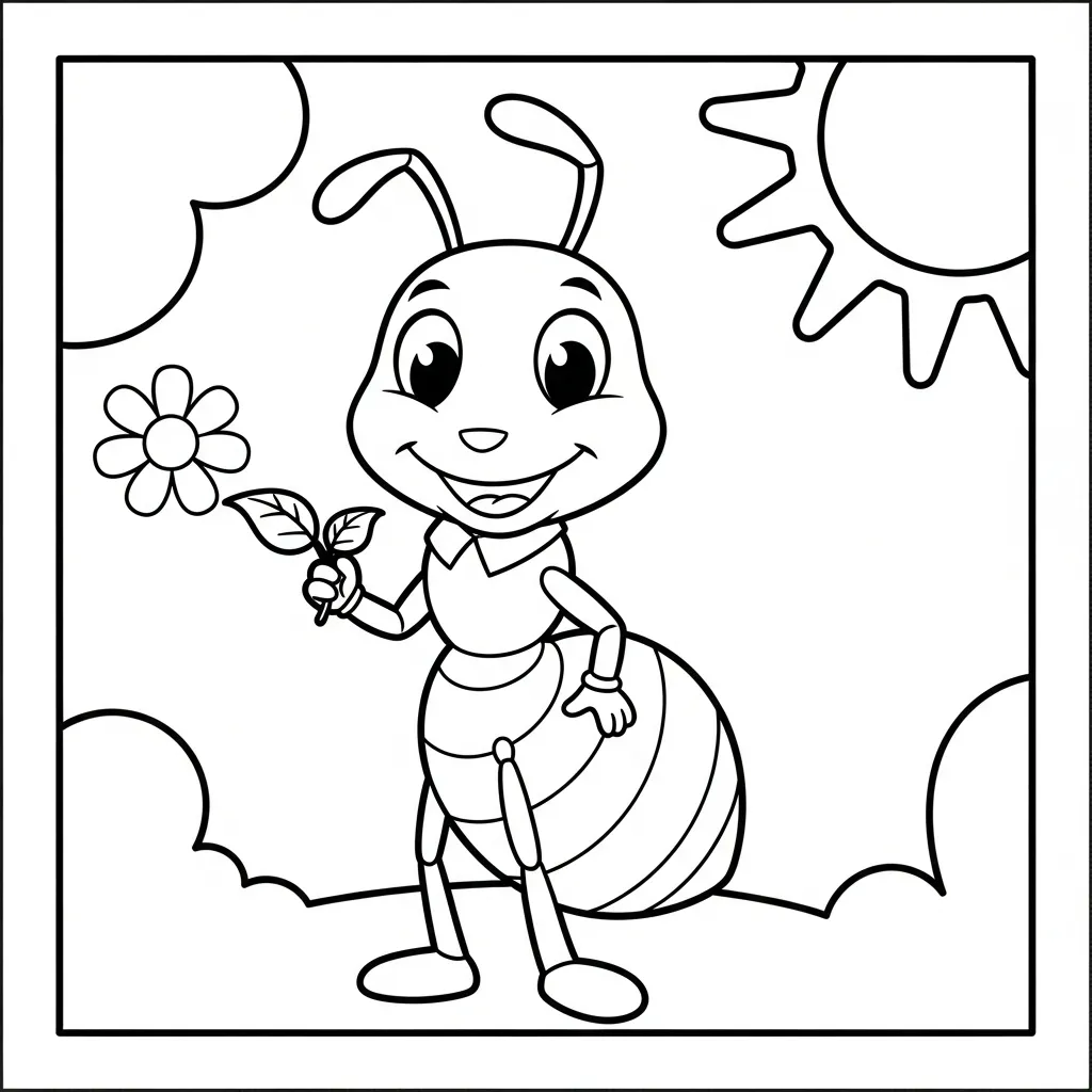 Mier Kleurplaat 9 Mier Kleurplaat 1