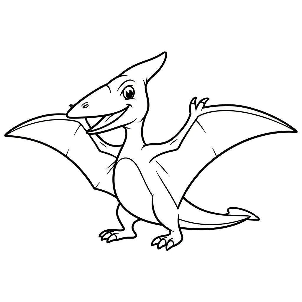 Pterodactyl Kleurplaat 15 Pterodactyl Kleurplaat 7