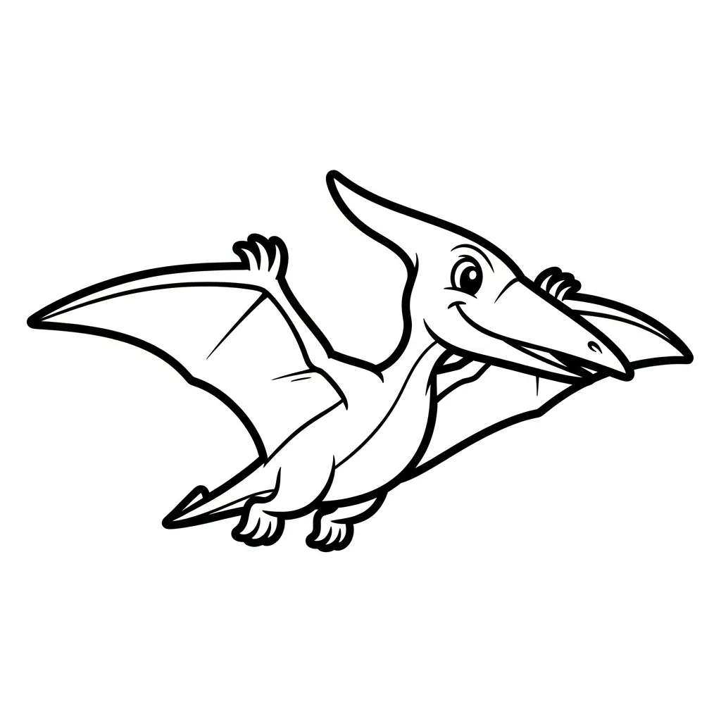 Pterodactyl Kleurplaat 14 Pterodactyl Kleurplaat 6