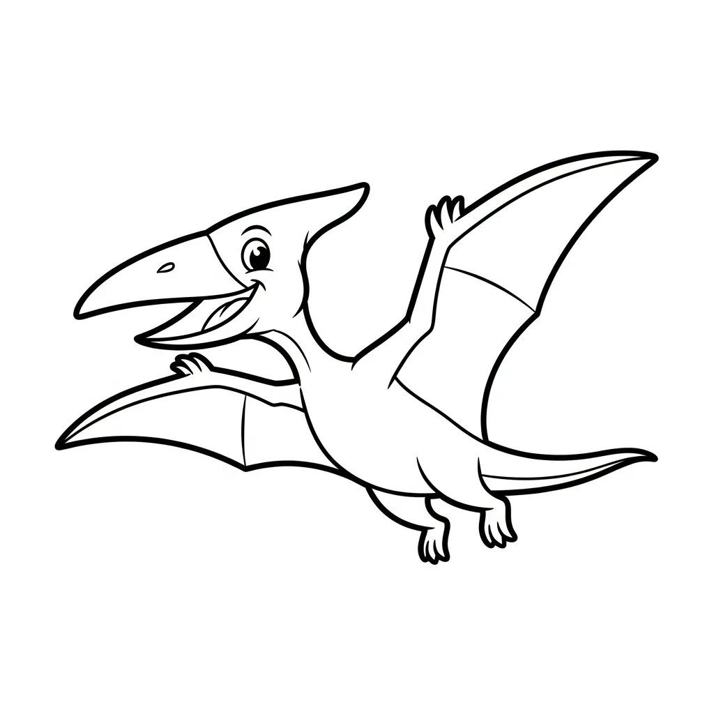 Pterodactyl Kleurplaat 13 Pterodactyl Kleurplaat 5