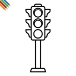 Verkeerslicht Kleurplaat thumbnail