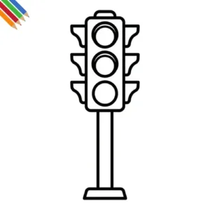 Verkeerslicht Kleurplaat thumbnail