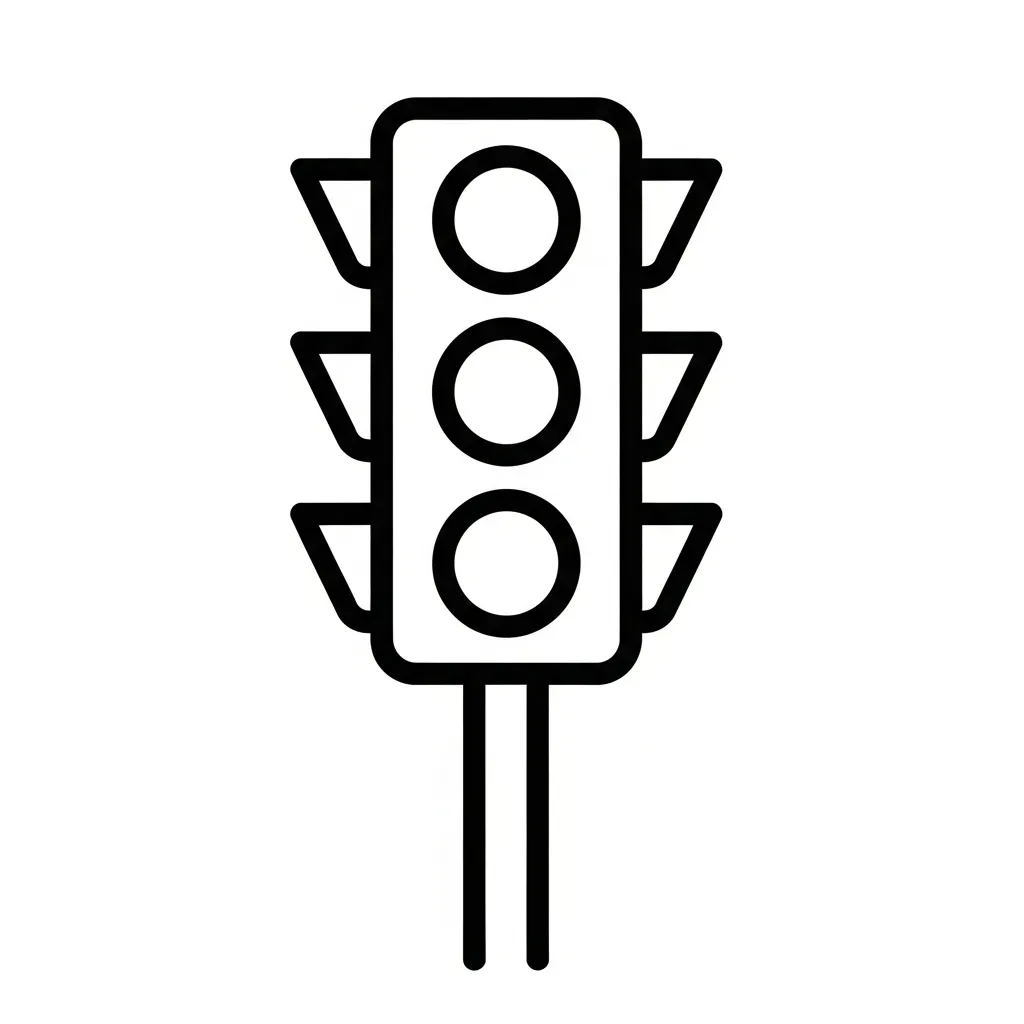 Verkeerslicht Kleurplaat 7