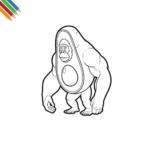 Abonono Schimpaziono Kleurplaat thumbnail