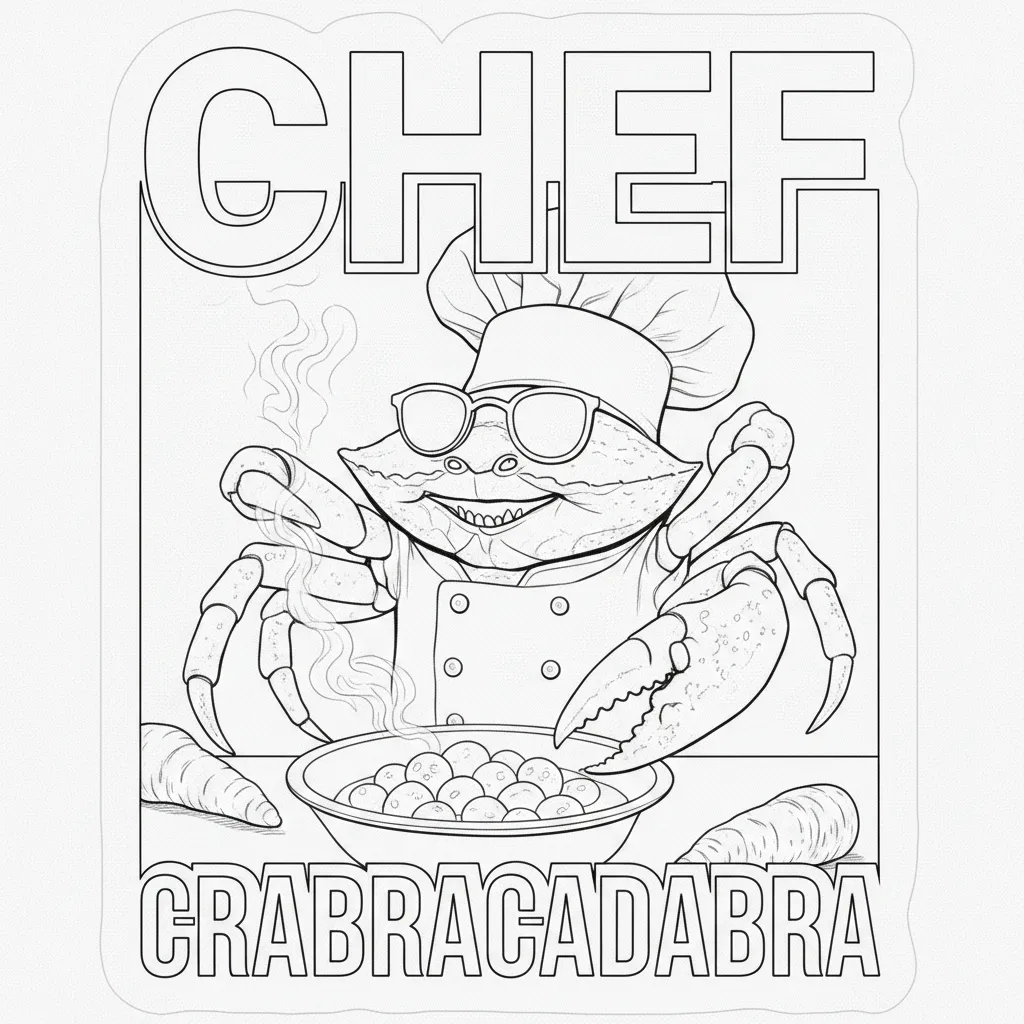 Chef Crabracadabra Kleurplaat 6
