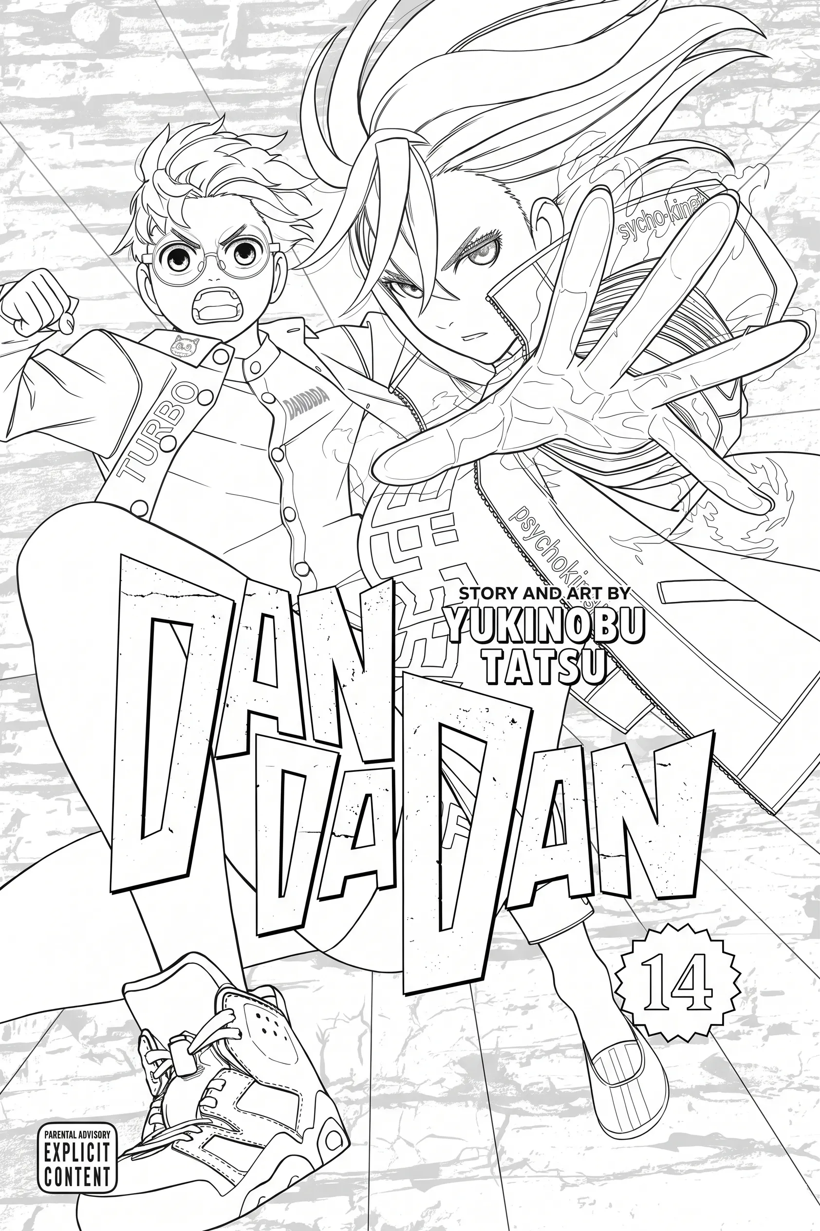 Dandadan Kleurplaat 1