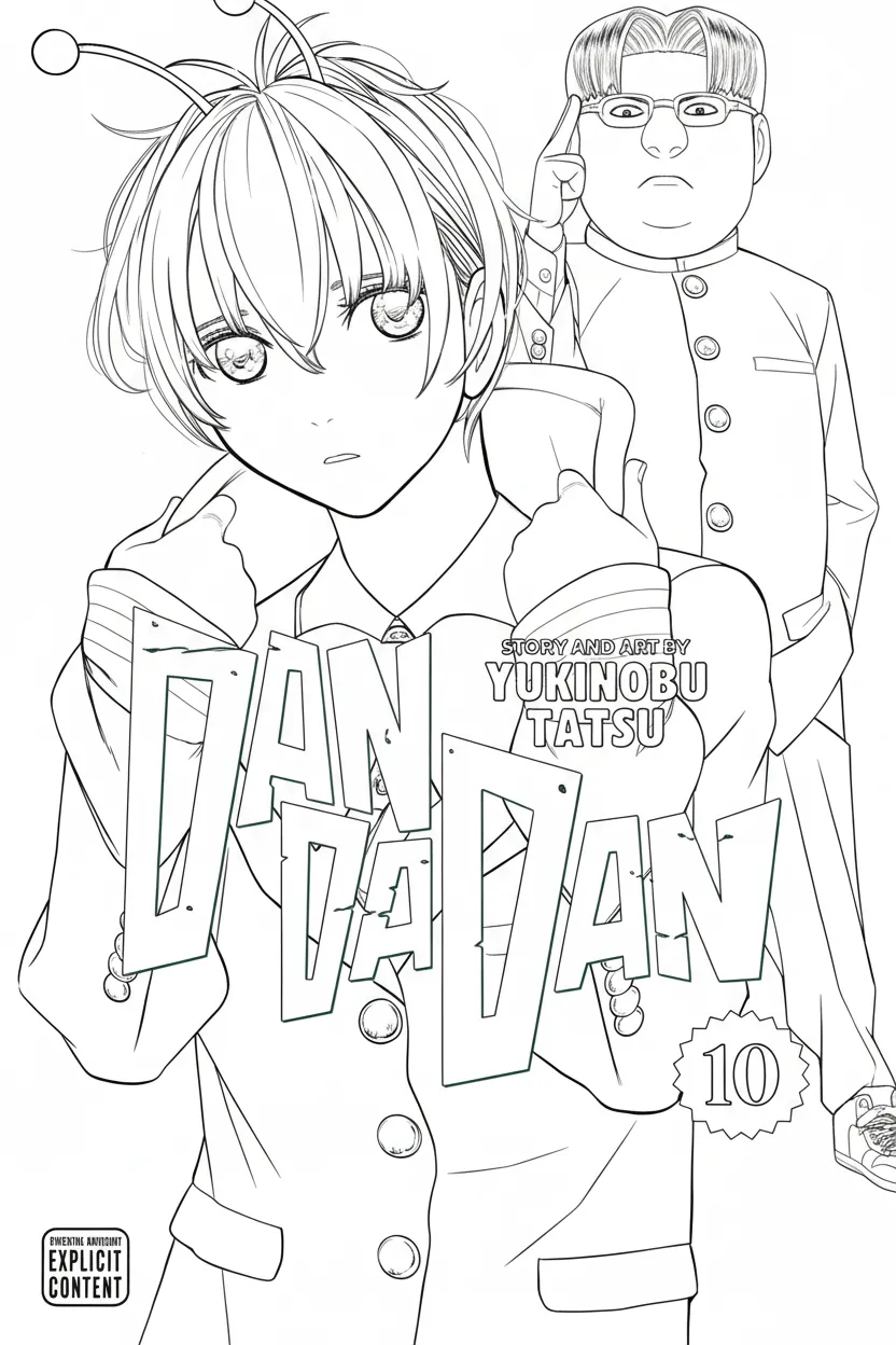 Dandadan Kleurplaat 13