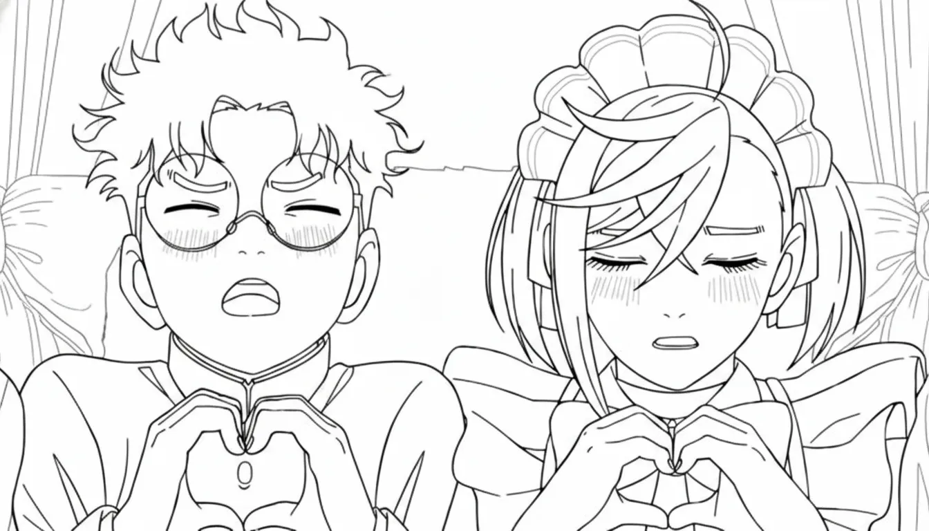 Dandadan Kleurplaat 17