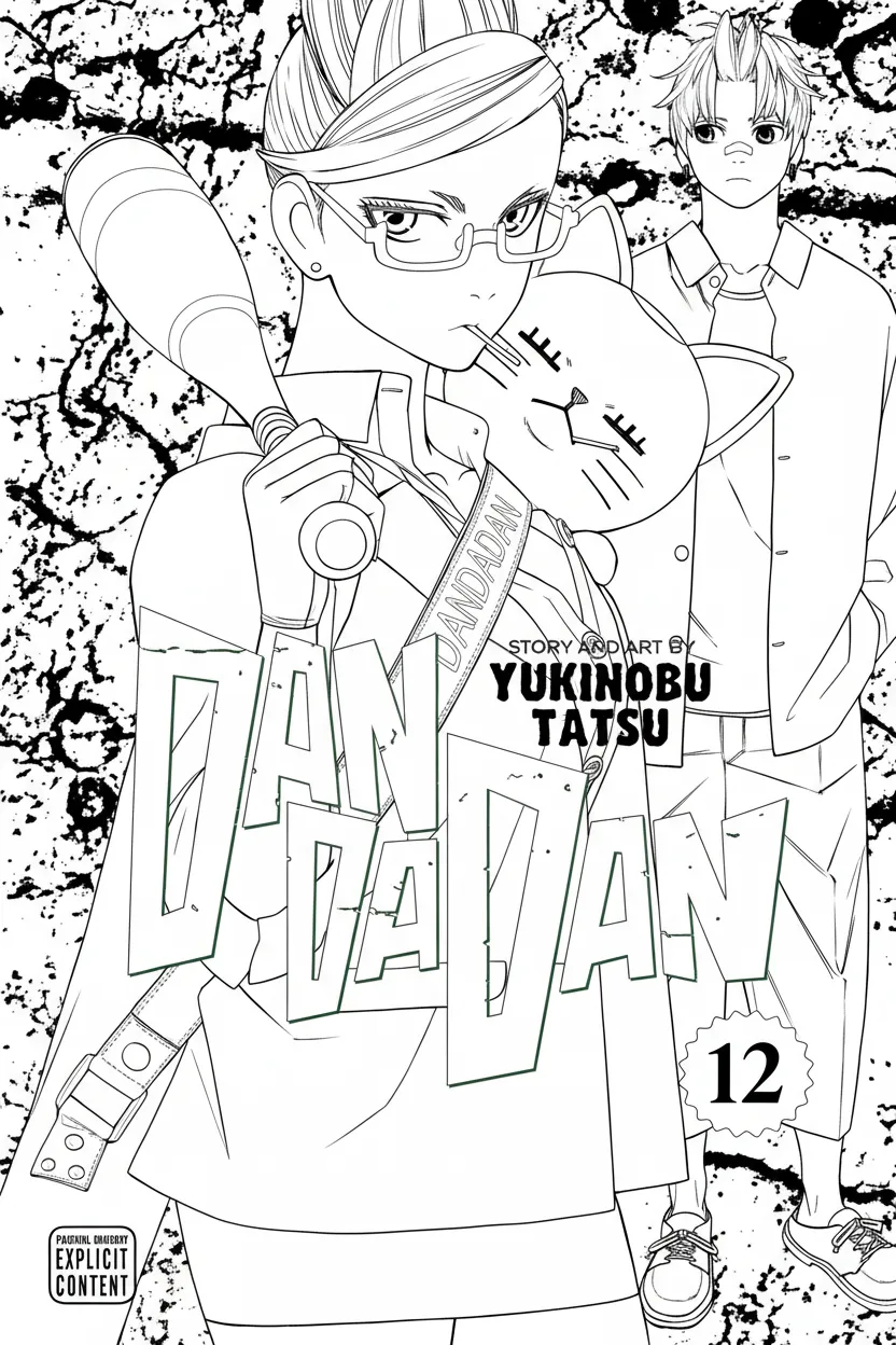 Dandadan Kleurplaat 19