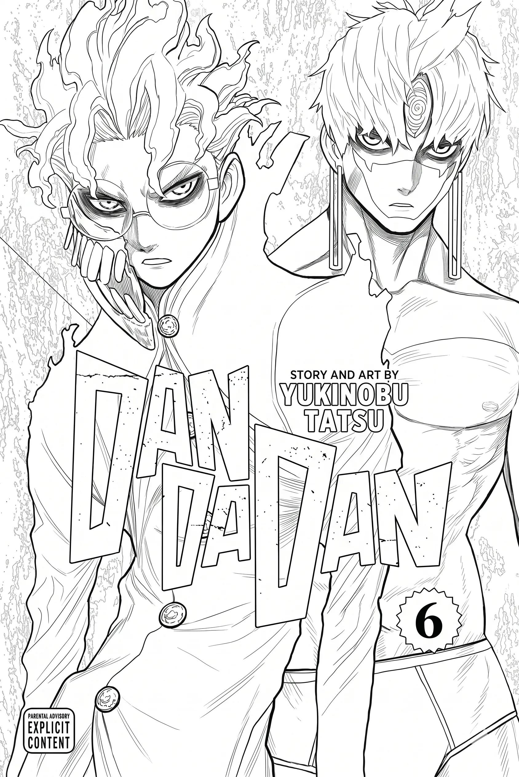 Dandadan Kleurplaat 3