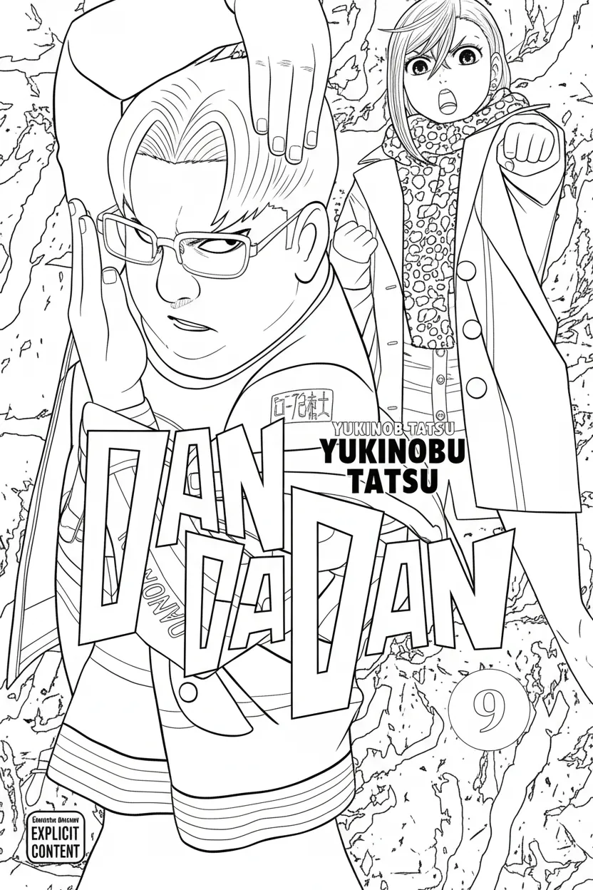 Dandadan Kleurplaat 7