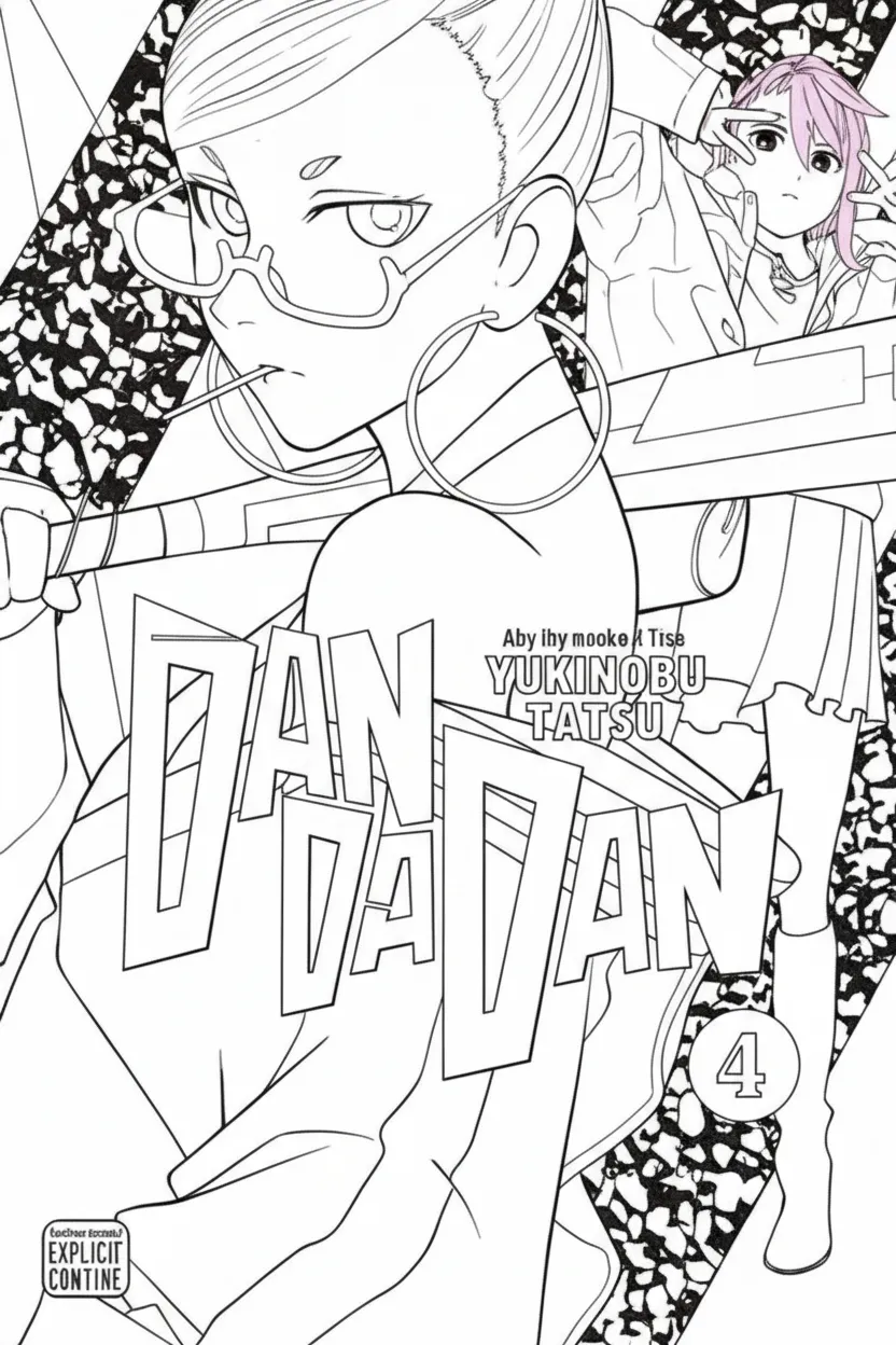 Dandadan Kleurplaat 8