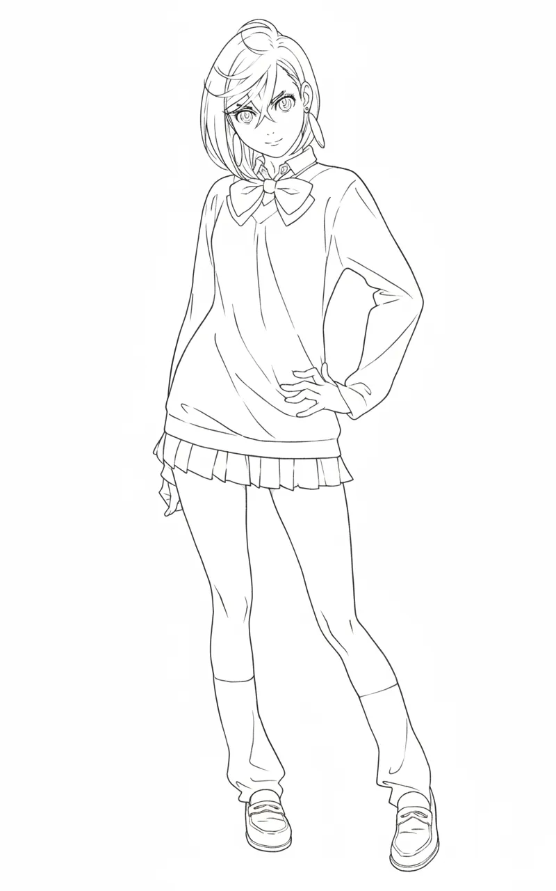 Dandadan Kleurplaat 9