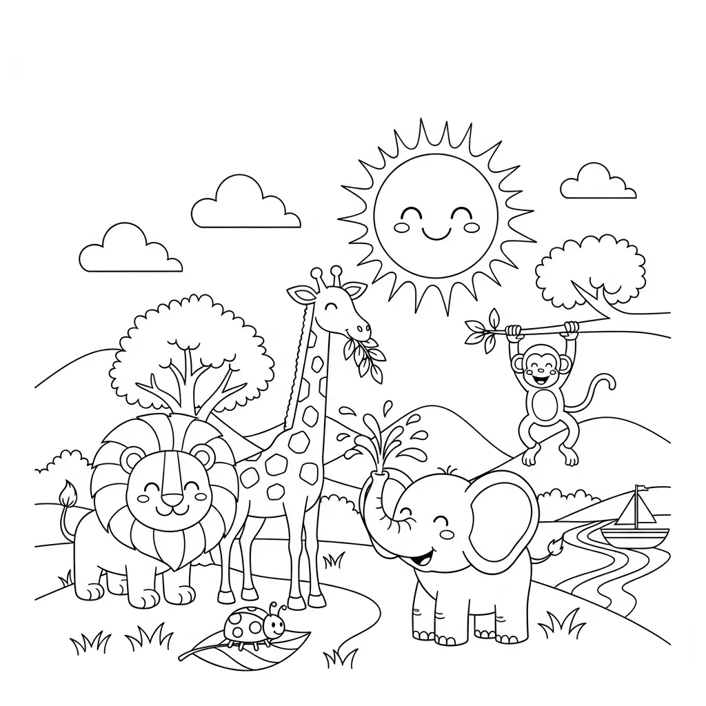 Dierenleven Week Kleurplaat 9