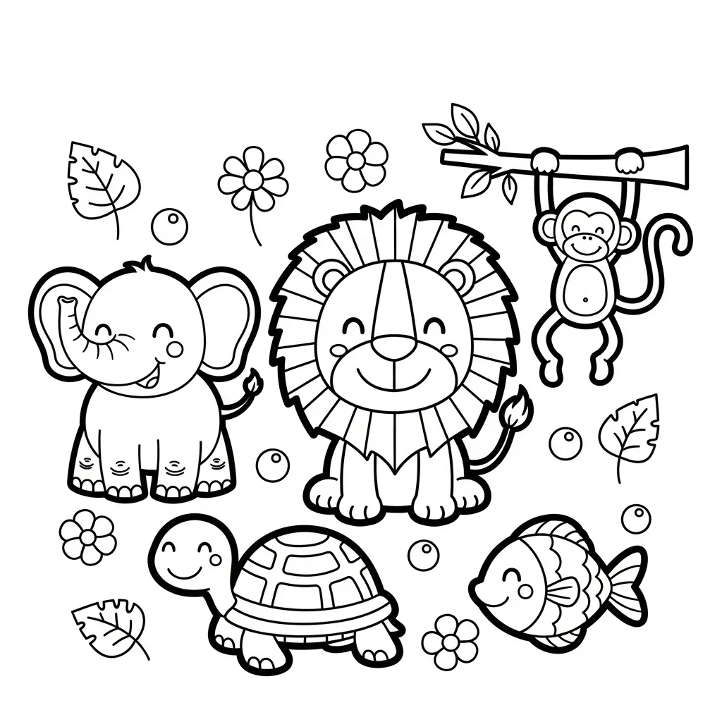 Dierenleven Week Kleurplaat 1