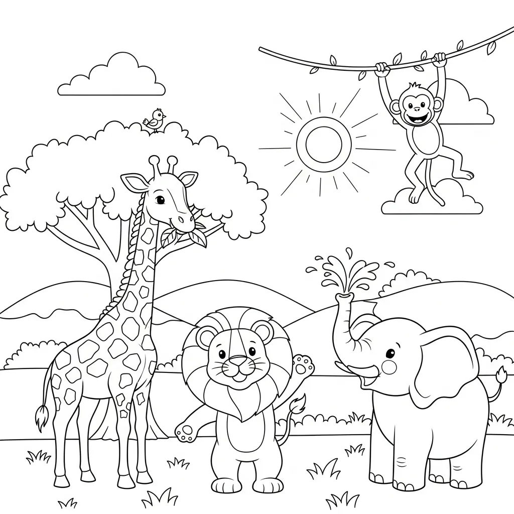 Dierenleven Week Kleurplaat 8