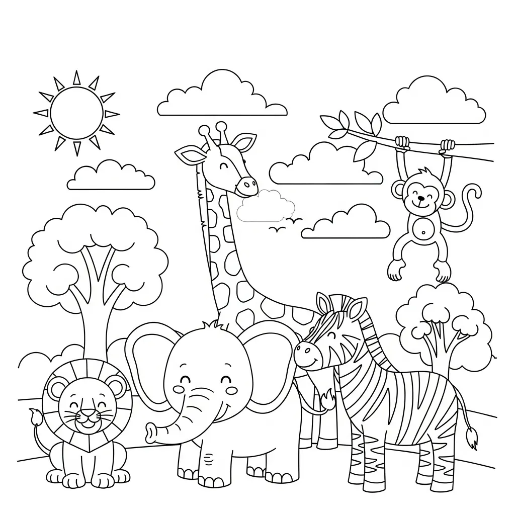 Dierenleven Week Kleurplaat 5