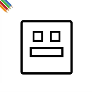 Geometry Dash Kleurplaat thumbnail