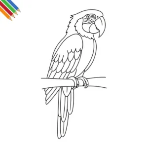 Ara Kleurplaat thumbnail