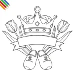 Koningsdag Kleurplaat thumbnail