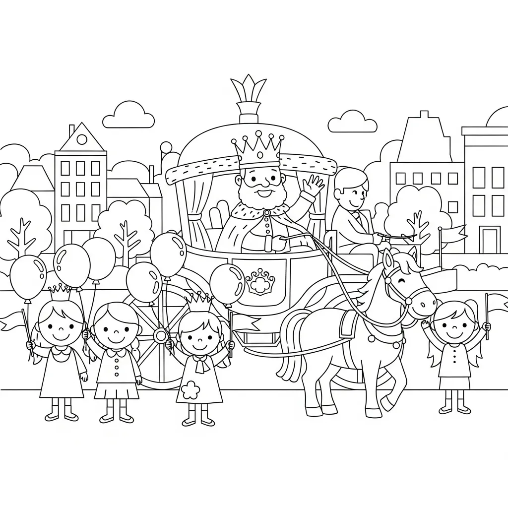 Koningsdag Kleurplaat 5