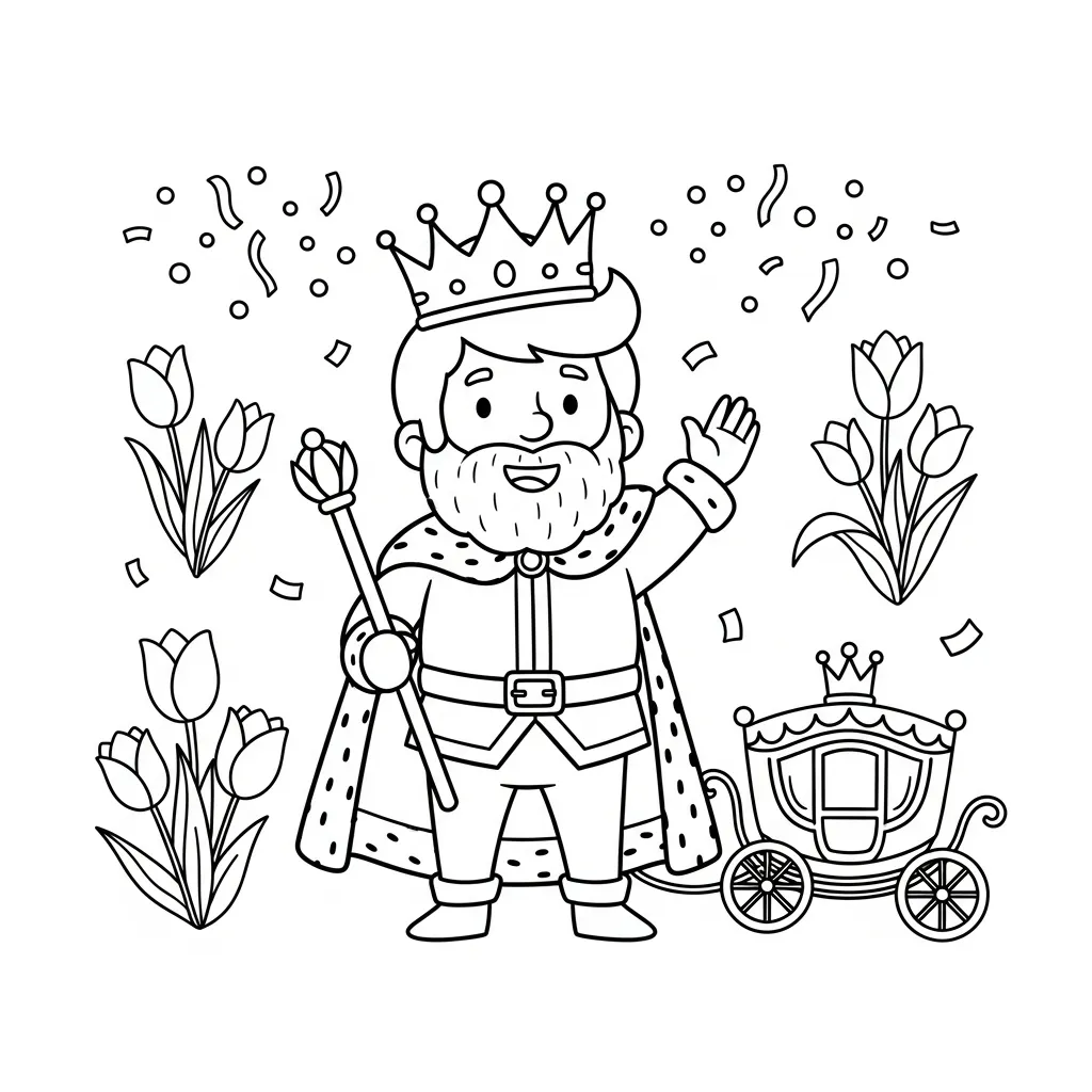 Koningsdag Kleurplaat 6