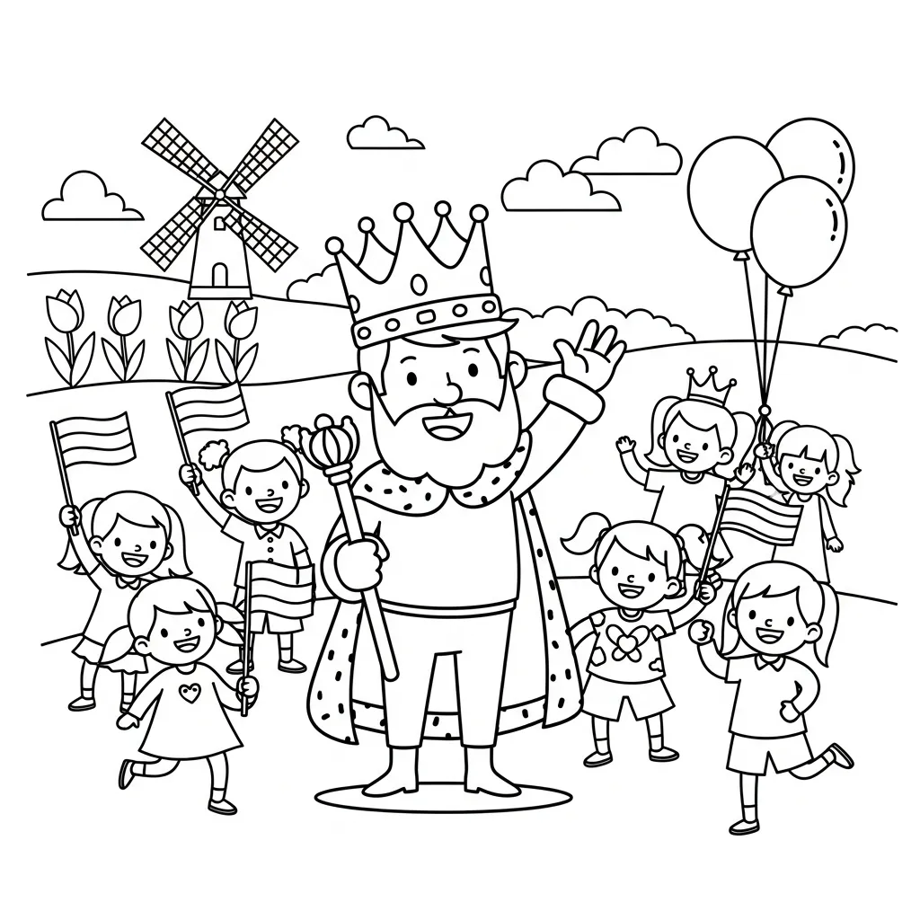 Koningsdag Kleurplaat 8