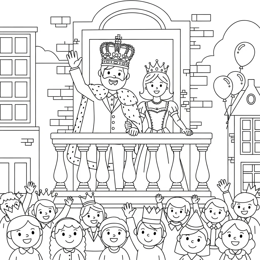 Koningsdag Kleurplaat 1