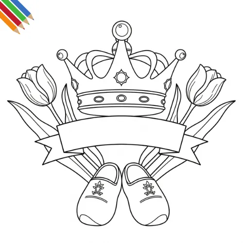 Koningsdag Kleurplaat thumbnail