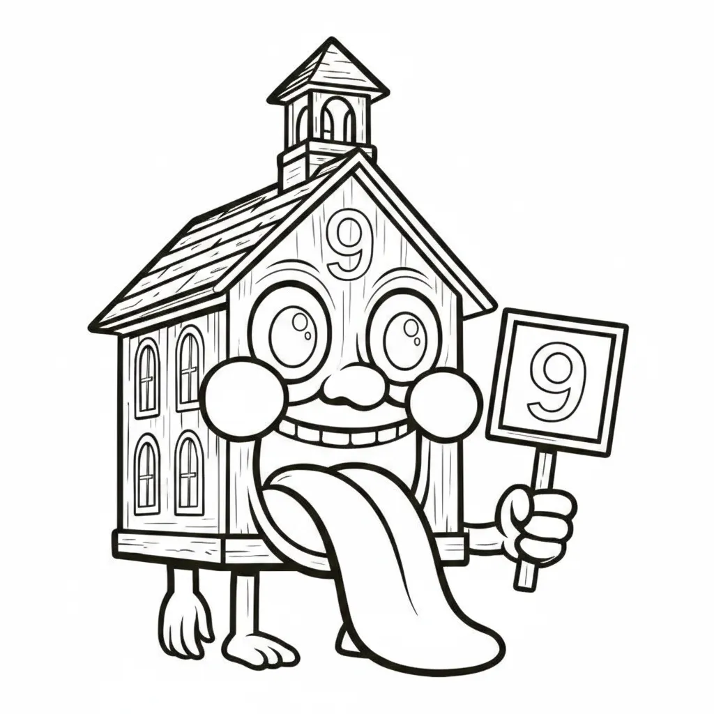 La Esok Sikola Kleurplaat 7