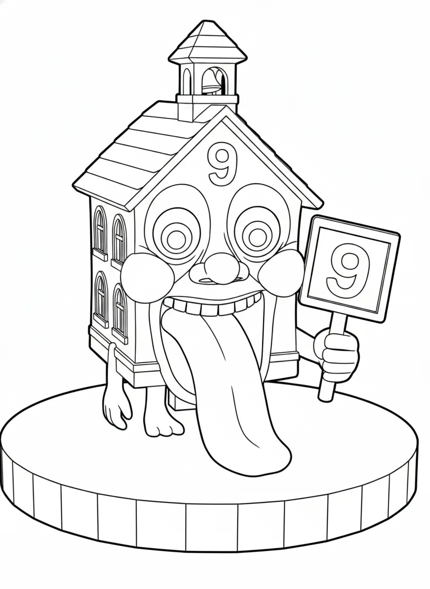 La Esok Sikola Kleurplaat 8