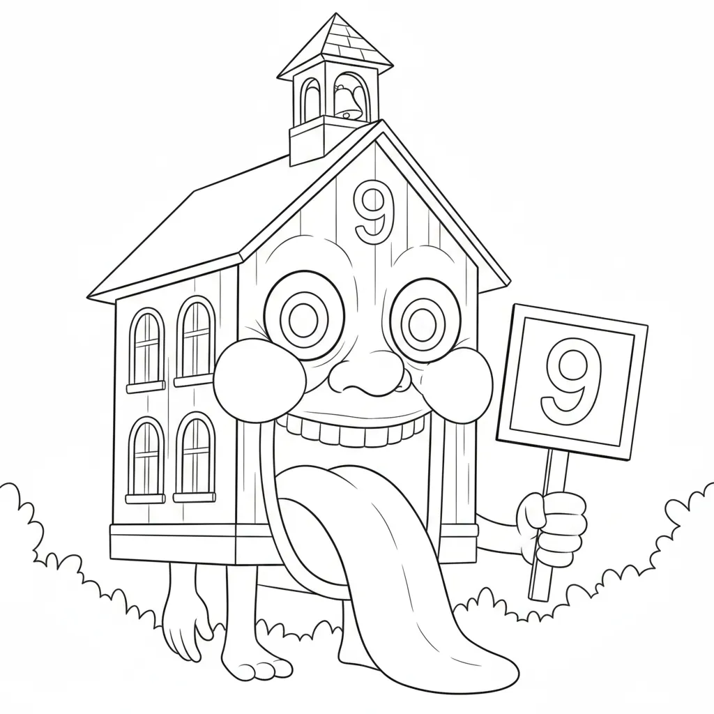 La Esok Sikola Kleurplaat 10