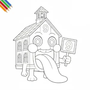 La Esok Sikola Kleurplaat thumbnail