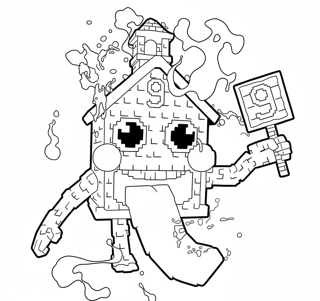 La Esok Sikola Kleurplaat 5