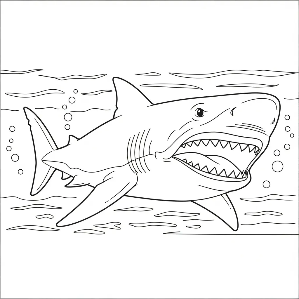 Megalodon Kleurplaat 11 Megalodon Kleurplaat 3