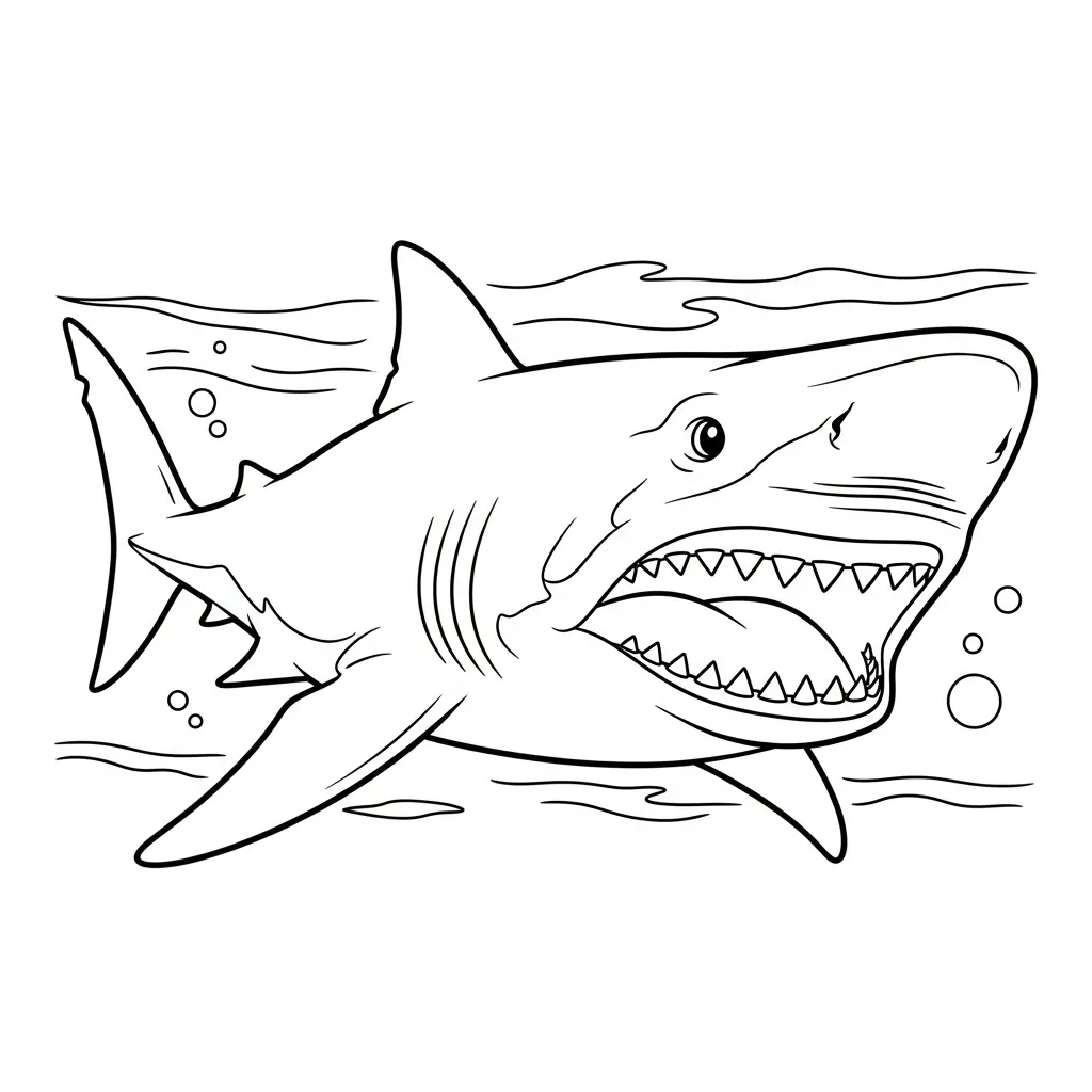 Megalodon Kleurplaat 15 Megalodon Kleurplaat 7