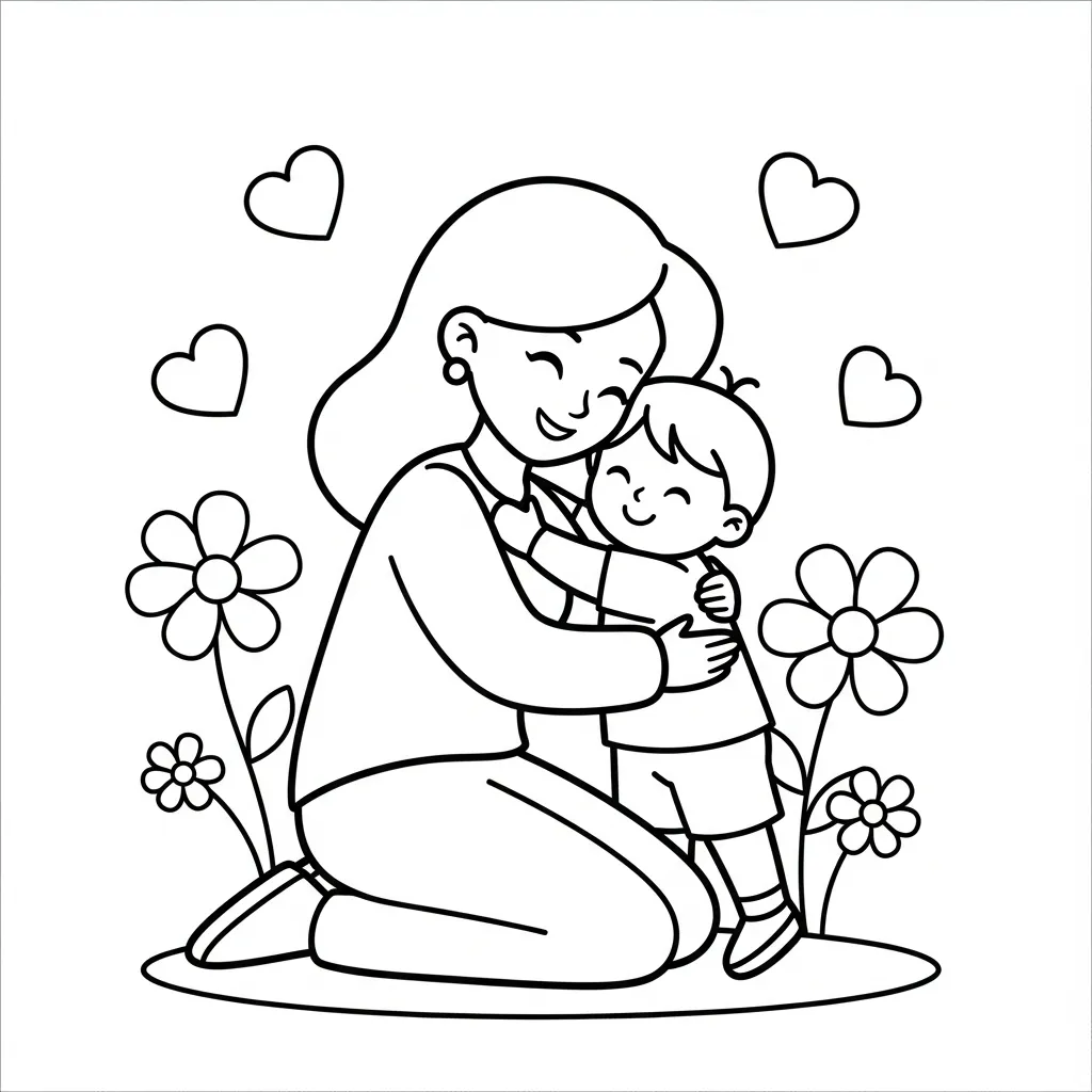 Moederdag Kleurplaat 10