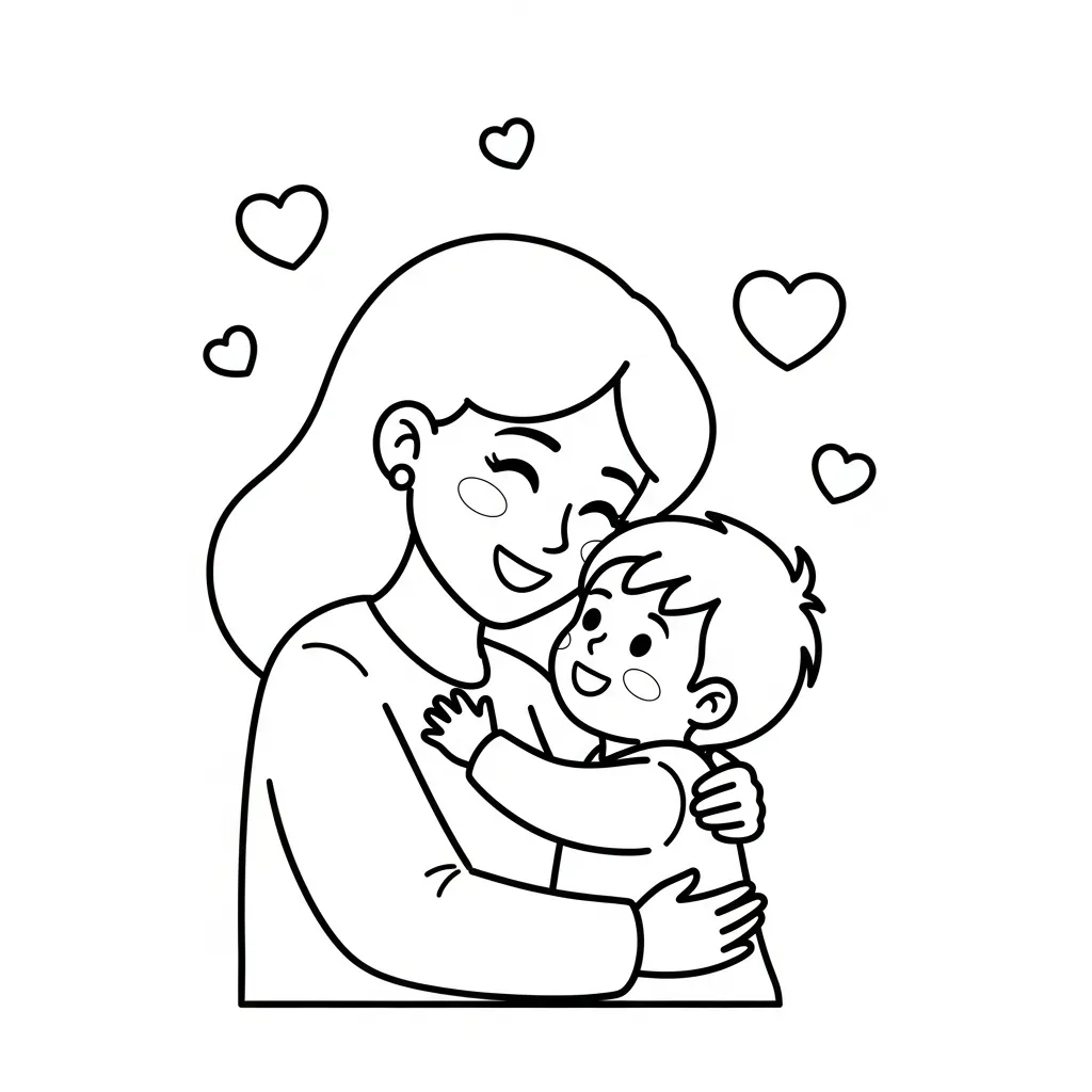 Moederdag Kleurplaat 4