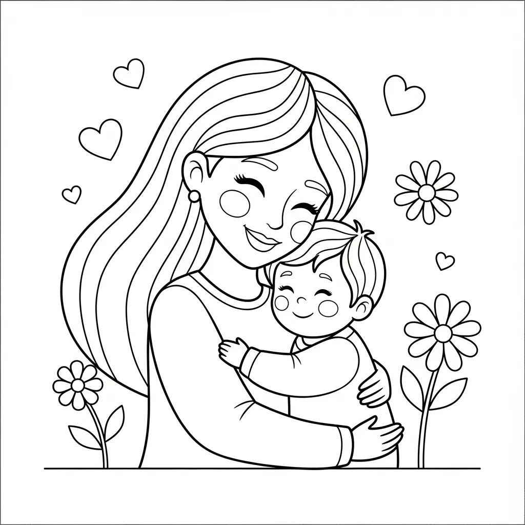Moederdag Kleurplaat 7