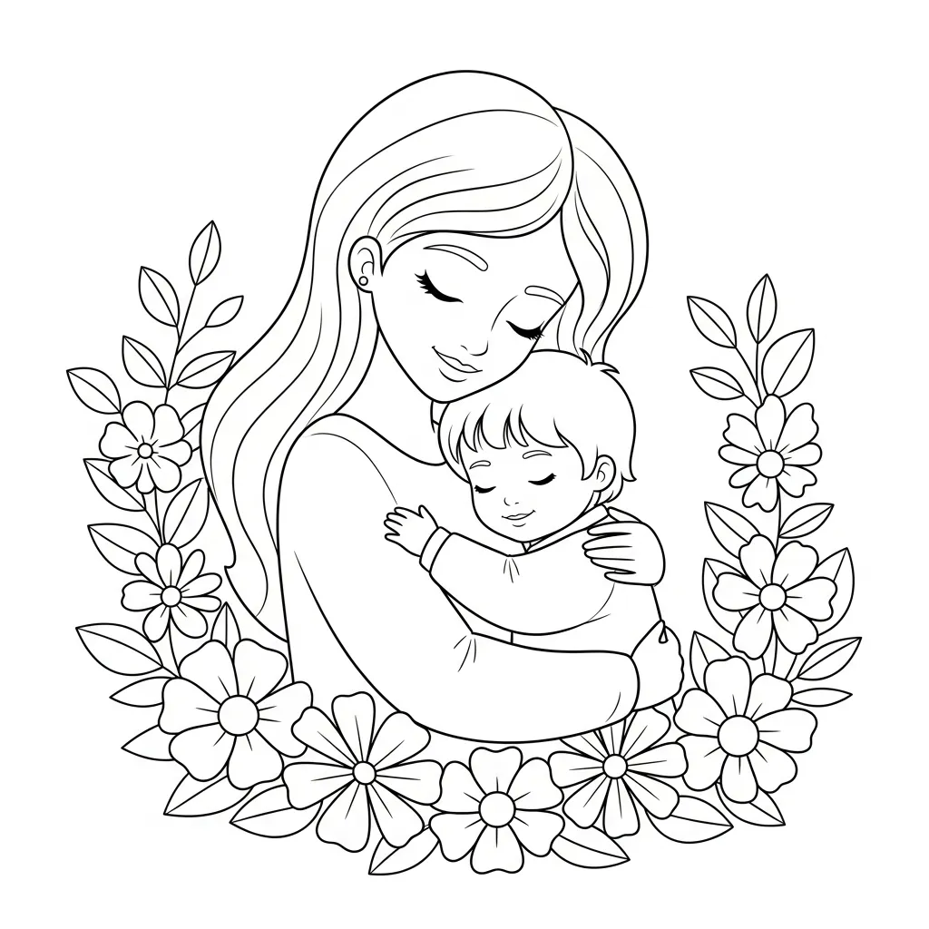 Moederdag Kleurplaat 8