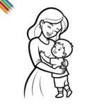Moederdag Kleurplaat thumbnail