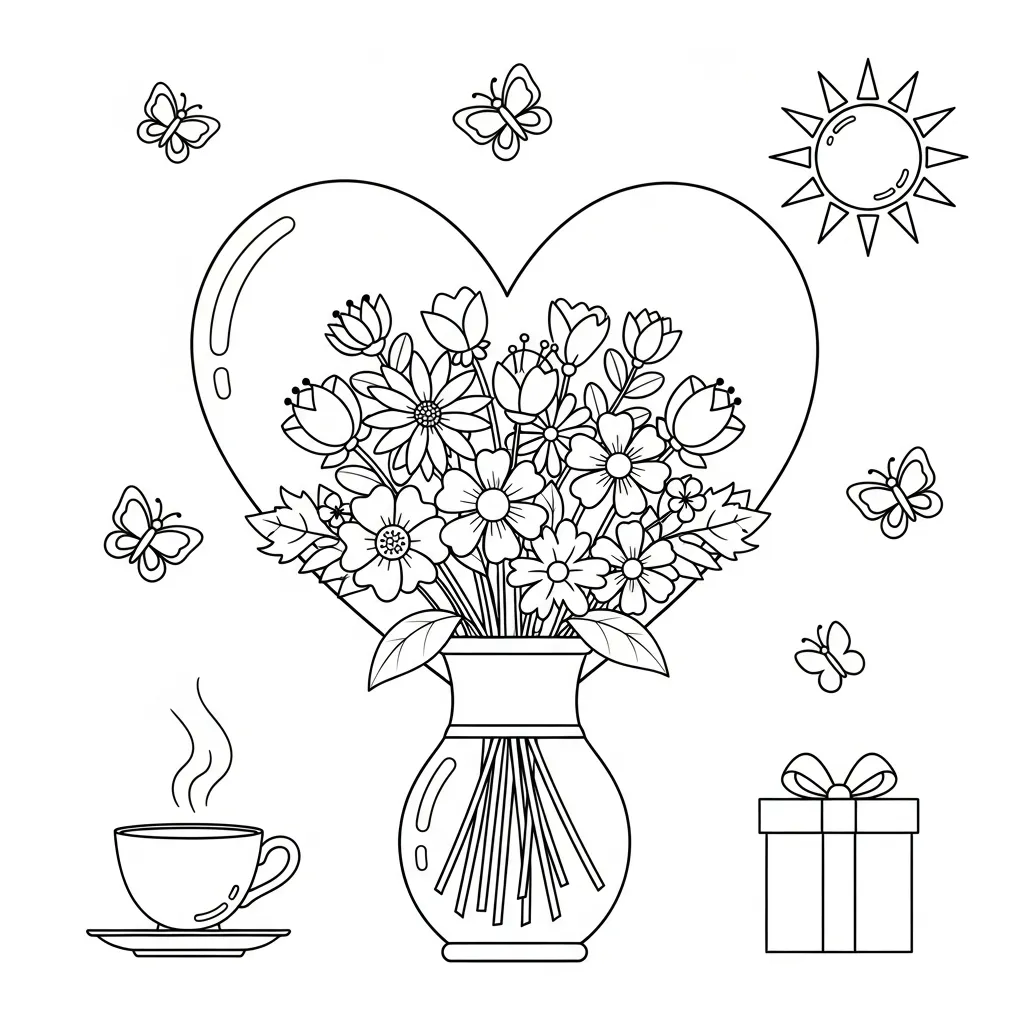 Moederdag Kleurplaat 11