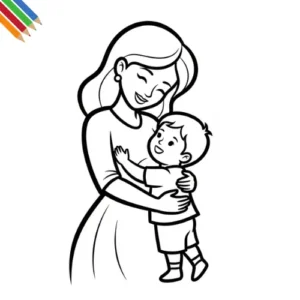 Moederdag Kleurplaat thumbnail