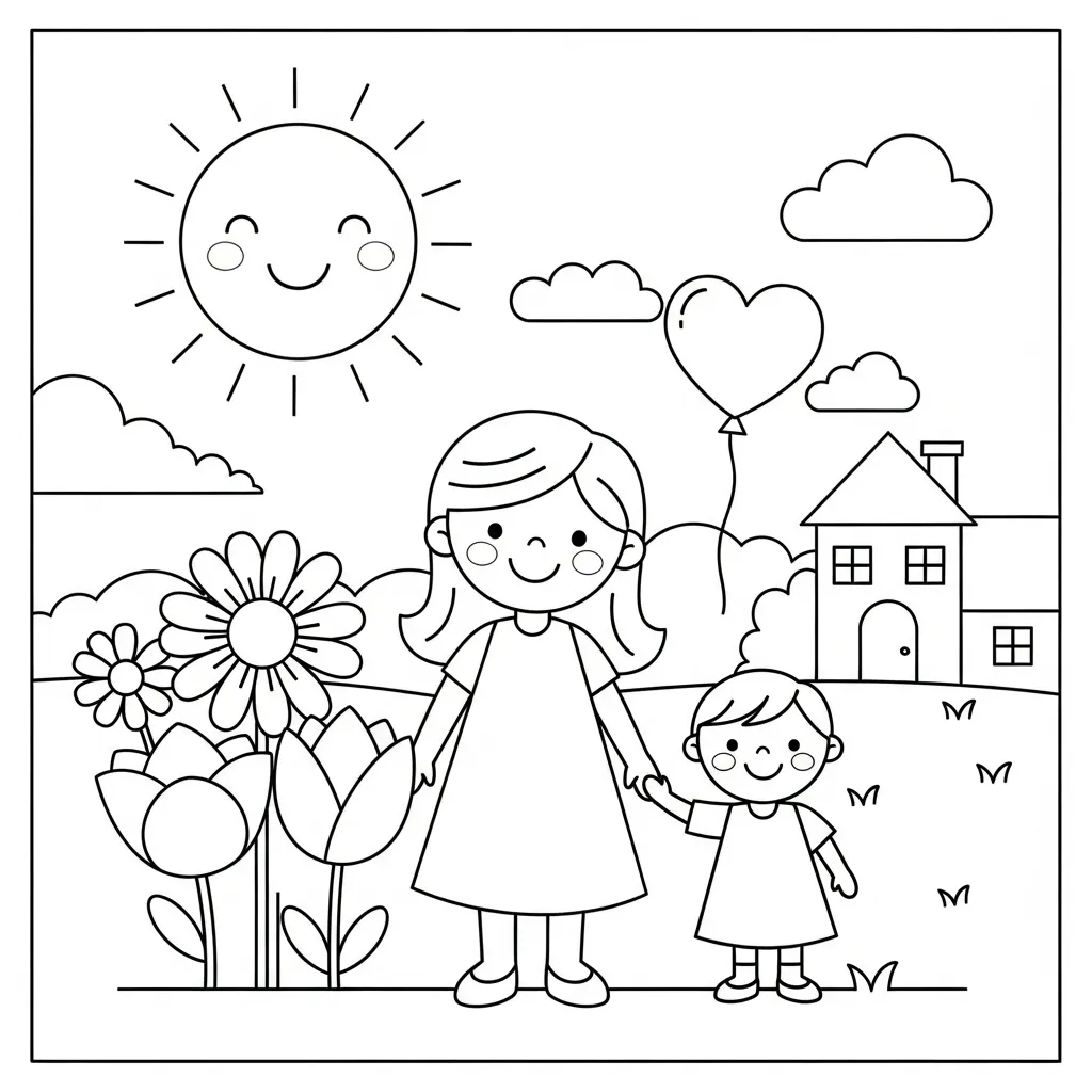 Moederdag Kleurplaat 14