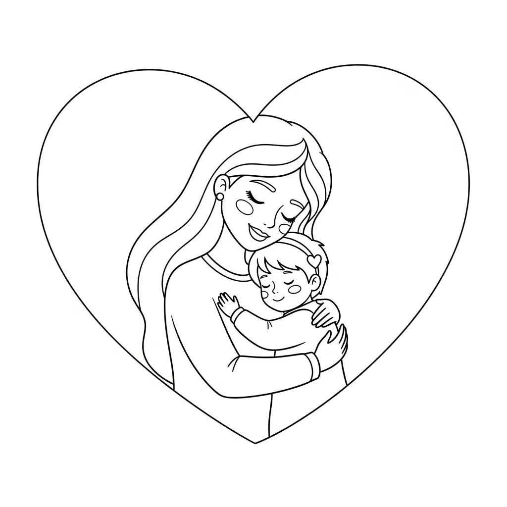 Moederdag Kleurplaat 2