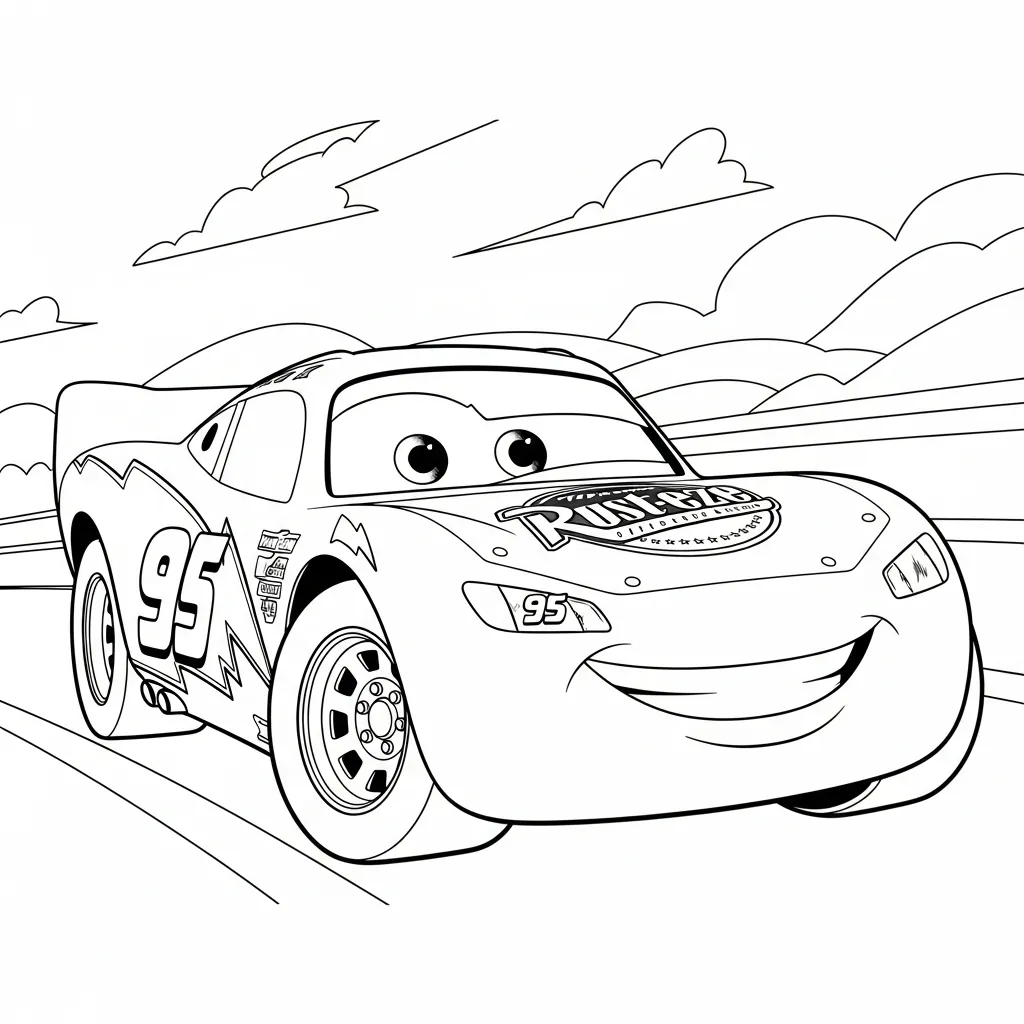 Rayo Mcqueen Kleurplaat 15 Rayo Mcqueen Kleurplaat 7