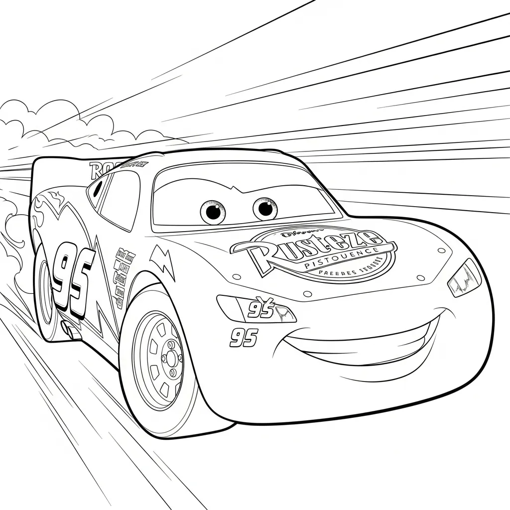 Rayo Mcqueen Kleurplaat 12 Rayo Mcqueen Kleurplaat 4