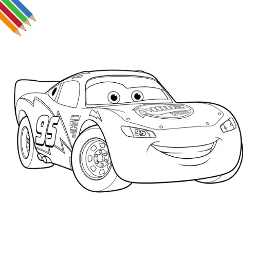 Rayo Mcqueen Kleurplaat thumbnail