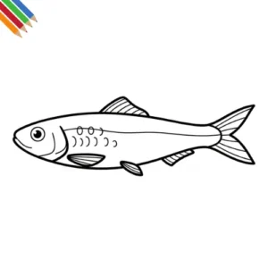 Sardine Kleurplaat thumbnail