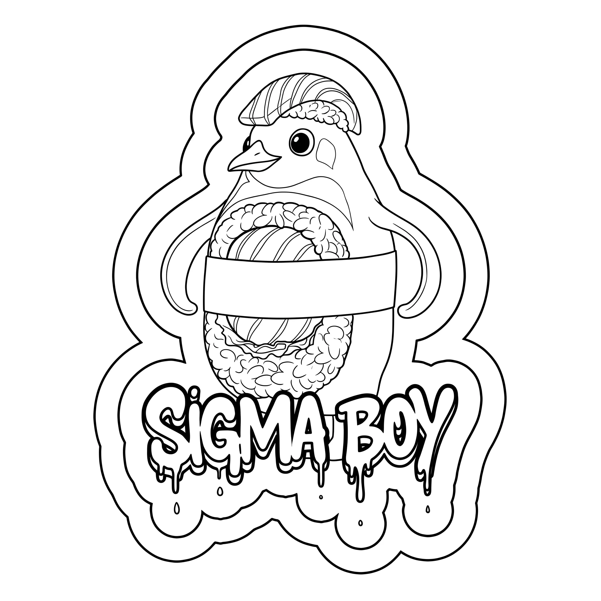 Sigma Boy Kleurplaat 3